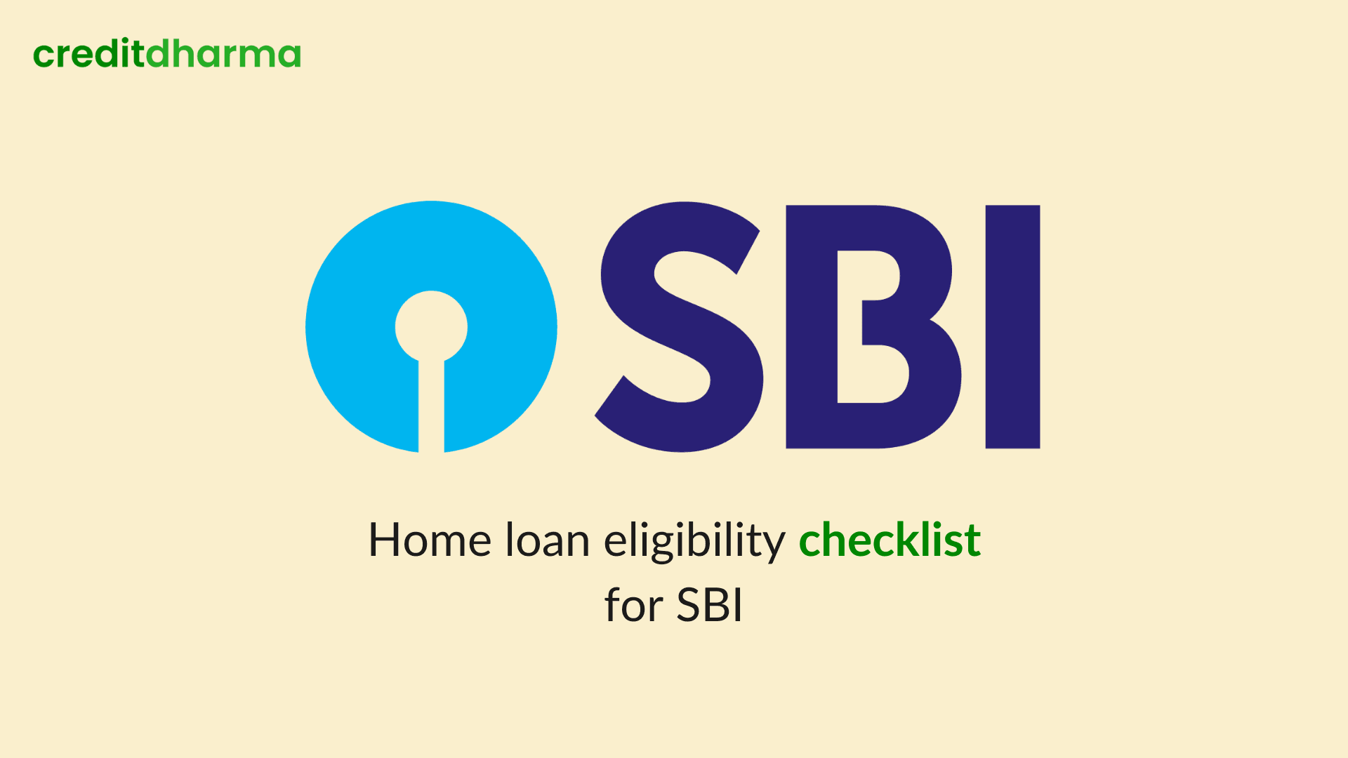 Cover Image for Home loan eligibility checklist for SBI