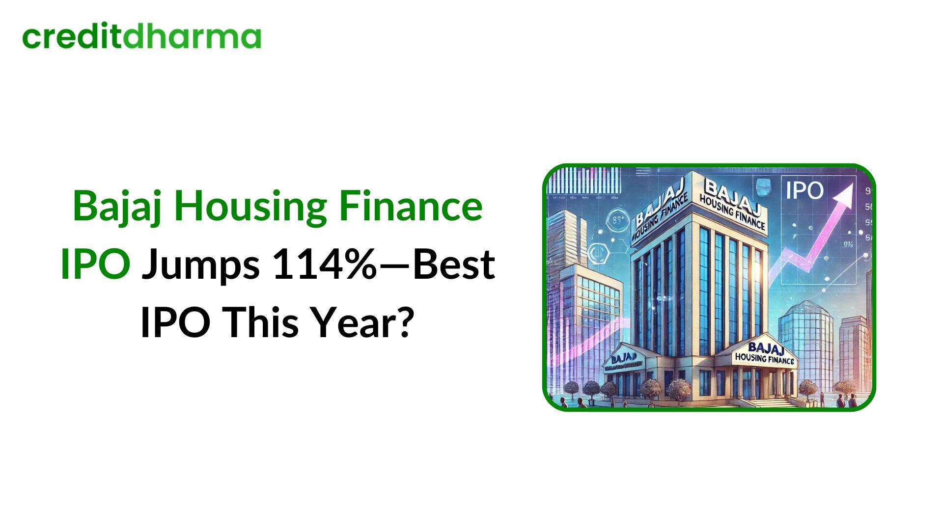 Cover Image for Bajaj Housing Finance IPO Hits Big: Shares Surge 114% in a Stunning Market Debut