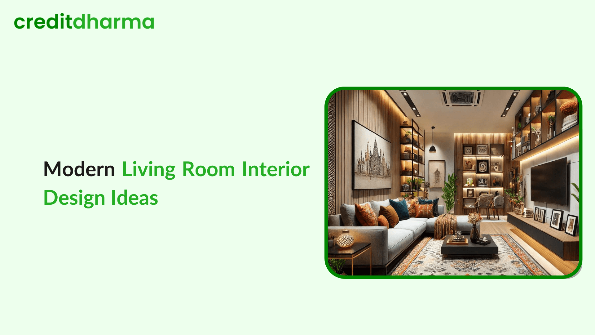 Cover Image for Modern Living Room Interior Design Ideas for Indian Homes