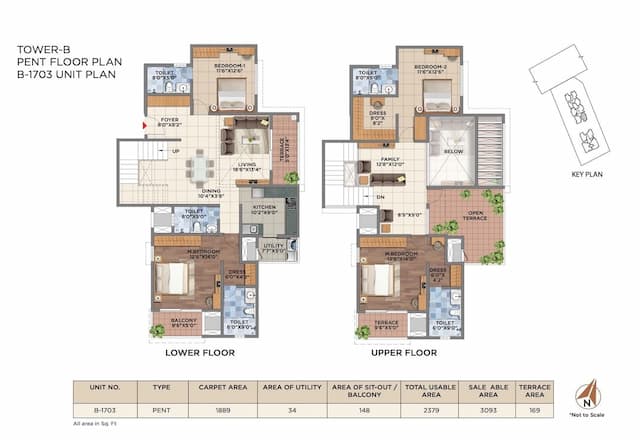 Pride Euphora - 4 BHK Floor Plan