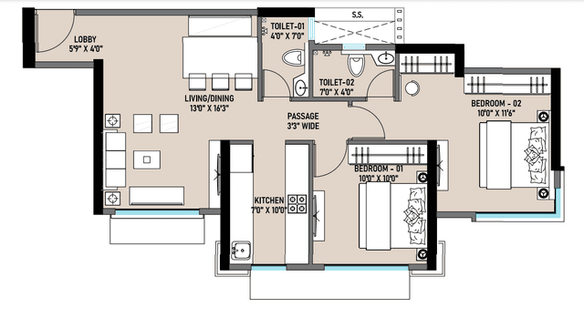 2 BHK (645 sq.ft.).PNG