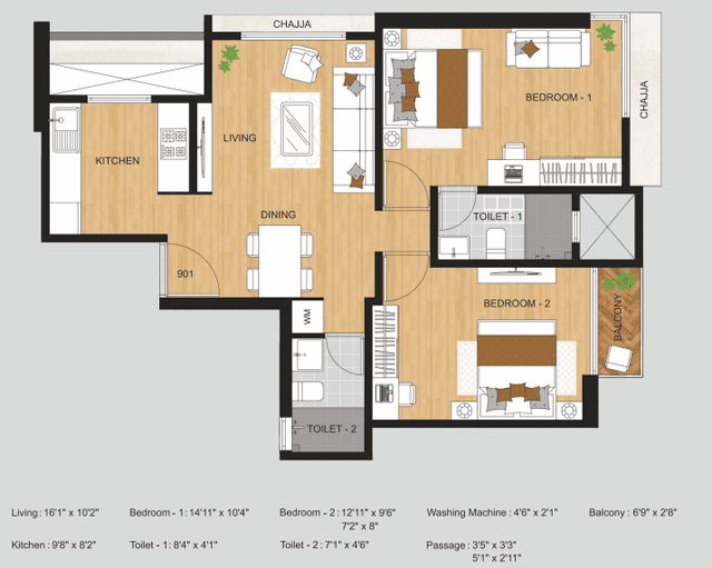 2 BHK (664 sq.ft.).PNG