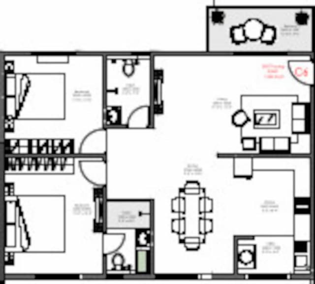 Ankuraa Meridian - 2 BHK Floor Plan