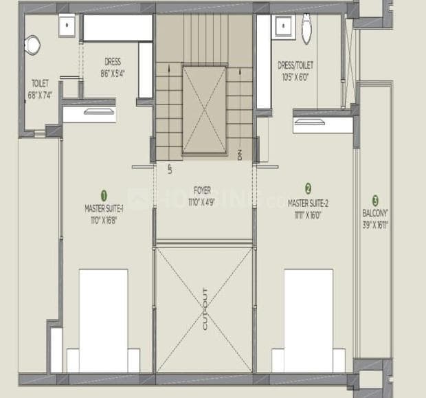 Arvind Forest Trails - 5 BHK Floor Plan