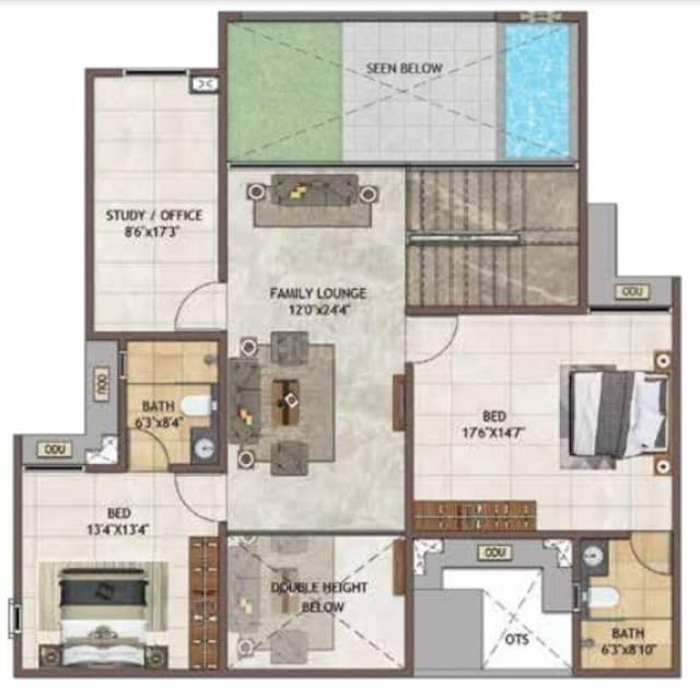 CasaGrand Casablanca - 5 BHK Floor Plan