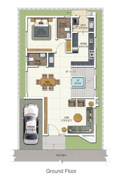 DSR Elixir - 5 BHK Floor Plan