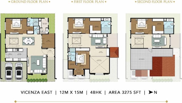 JRC PALLADIO - 4 BHK Floor Plan