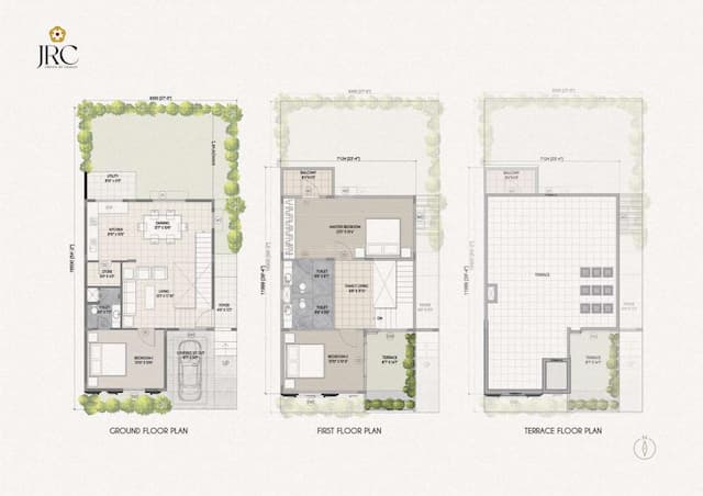 JRC Sanzio - 3 BHK Floor Plan