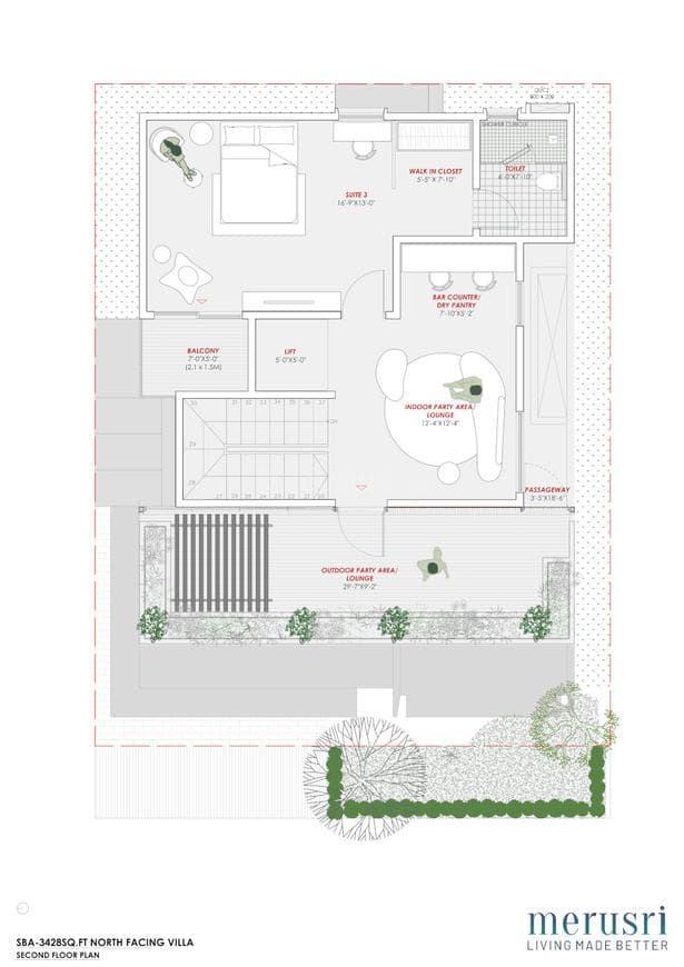 Merusri Antelopes - 4 BHK Floor Plan