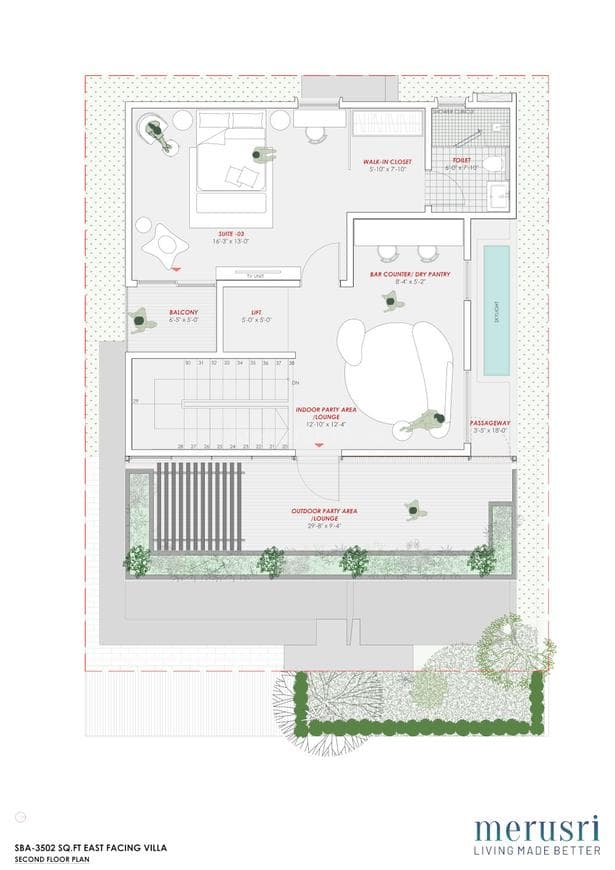 Merusri Antelopes - 4 BHK Floor Plan