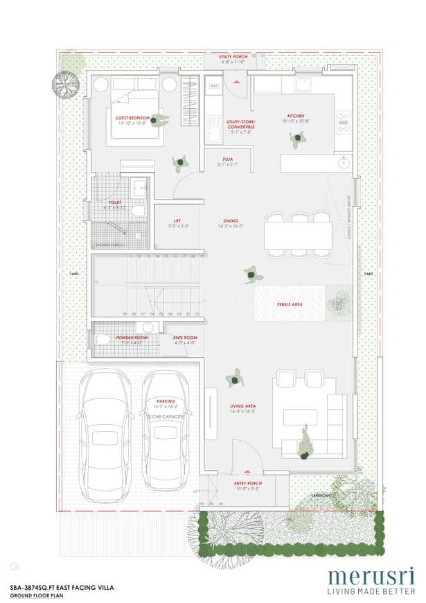 Merusri Antelopes - 4 BHK Floor Plan