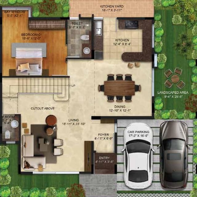 NVT Symphony Of Orchards - 4 BHK Floor Plan