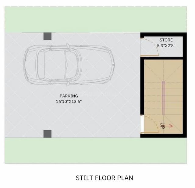 Palm Paradise - 1 BHK Floor Plan