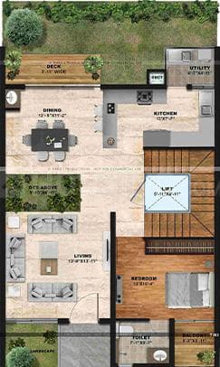 Sattva La Vita - 4 BHK Floor Plan