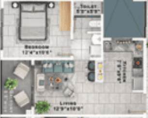 Sattva Lumina - 1 BHK Floor Plan
