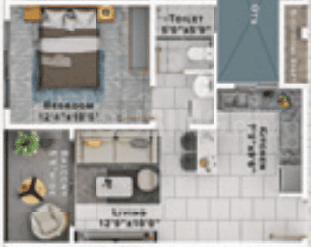 Sattva Lumina - 1 BHK Floor Plan