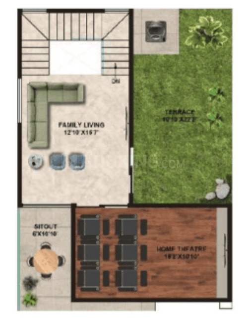 SLN Nidhi Palms - 4 BHK Floor Plan