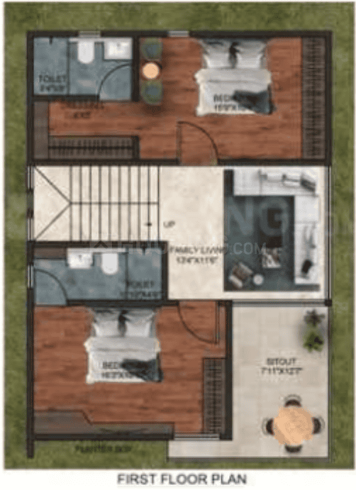 SLN Palazzo - 3 BHK Floor Plan