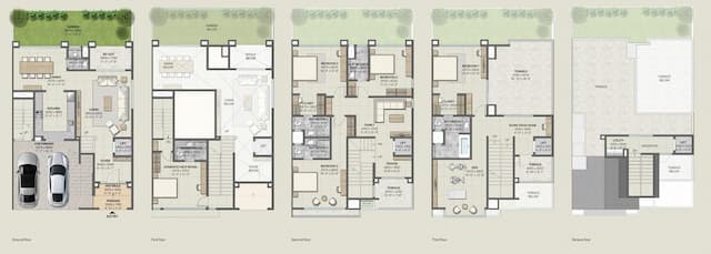 Sobha Crystal Meadows - 4 BHK Floor Plan