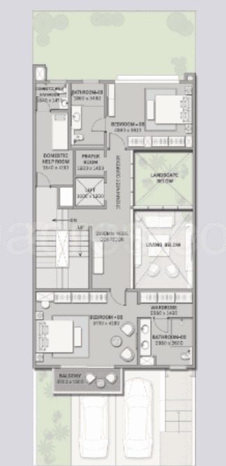 Sobha Galera - 4 BHK Floor Plan