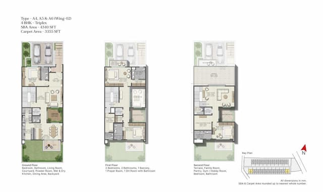 Sobha Galera - 4 BHK Floor Plan
