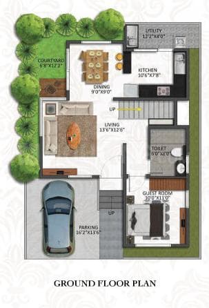 Tanmathra Shriram Chirping Grove 2 - 3 BHK Floor Plan