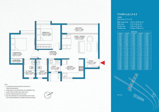 Godrej Park Retreat - 2 BHK Floor Plan