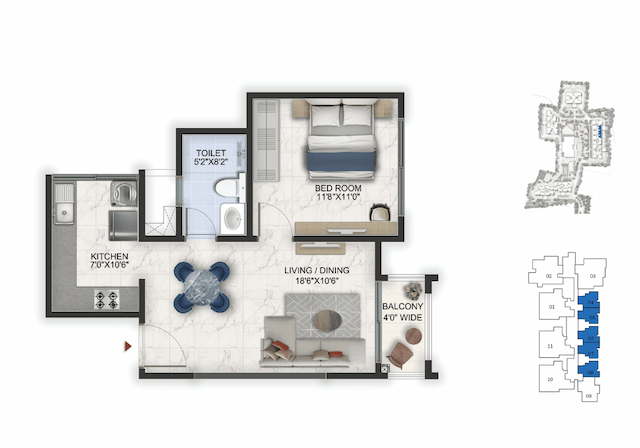 Prestige Lavender Fields - 4 BHK Floor Plan