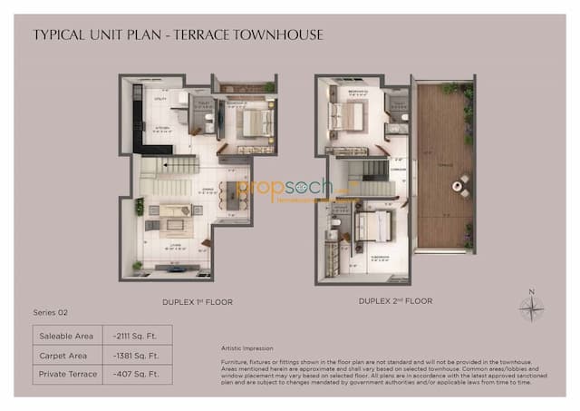 Provident Deansgate - 3 BHK Floor Plan