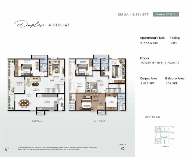SBR Minara - 4 BHK Floor Plan