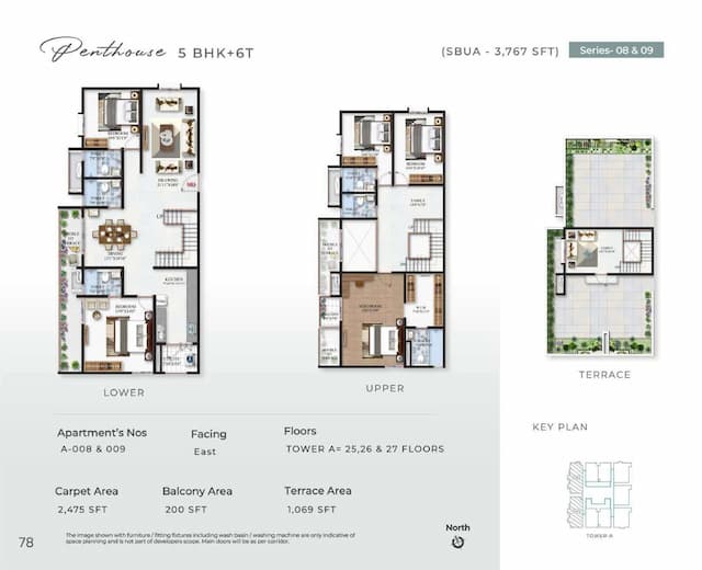SBR Minara - 4 BHK Floor Plan