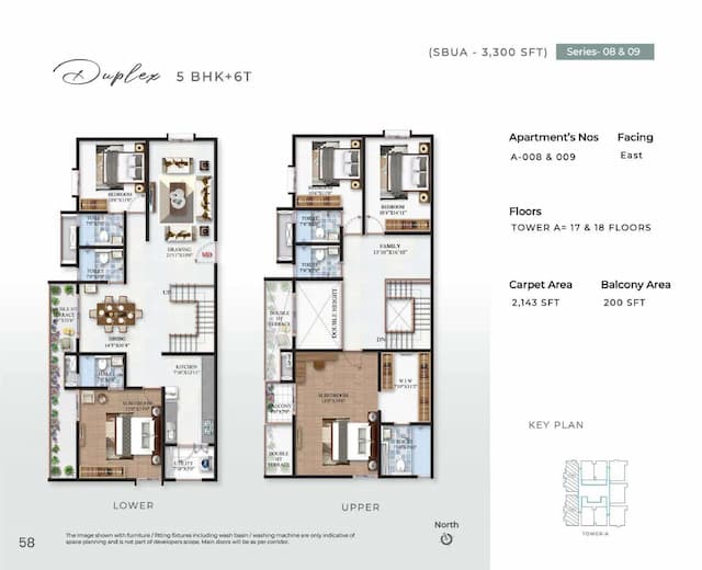 SBR Minara - 5 BHK Floor Plan