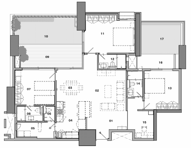 Total Pursuit Of A Radical Rhapsody Apartment - 3 BHK Floor Plan