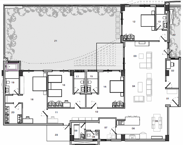 Total Pursuit Of A Radical Rhapsody Apartment - 4 BHK Floor Plan