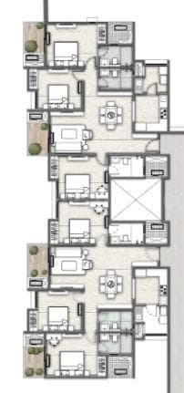 Vajram Codename KGF - 3 BHK Floor Plan