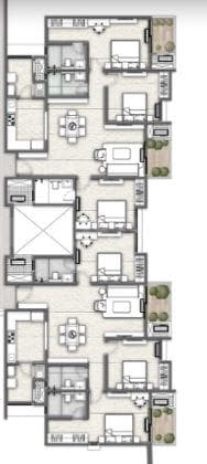Vajram Codename KGF - 3 BHK Floor Plan