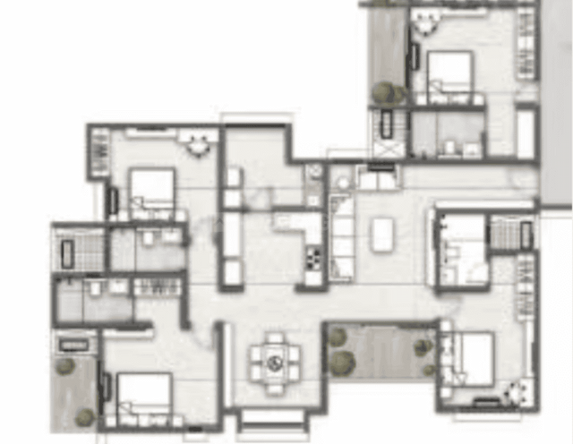 Vajram Codename KGF - 4 BHK Floor Plan