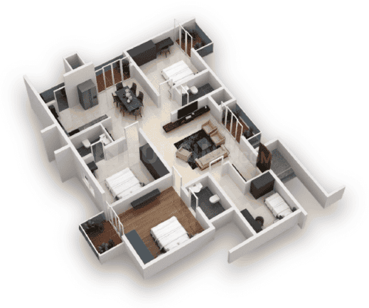 Vanshika Natures Harmony - 4 BHK Floor Plan