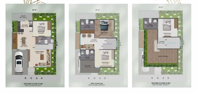 Vertex Vista - 4 BHK Floor Plan