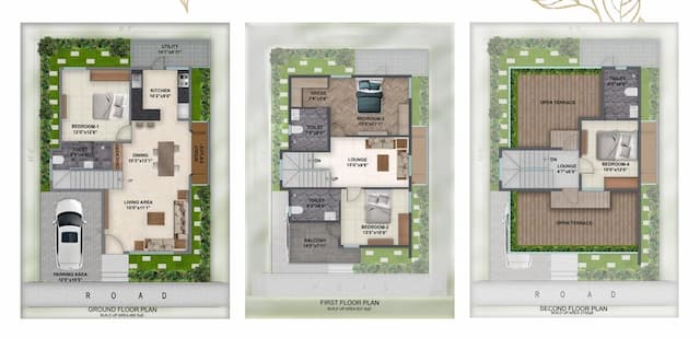 Vertex Vista - 4 BHK Floor Plan